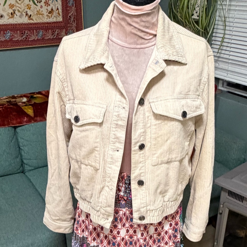 Pacific Republic Pull&Bear Corduroy Light Beige C… - image 1